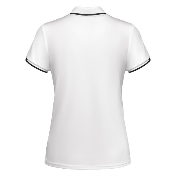 Tamil Woman Polo Shirt - White/Black / M