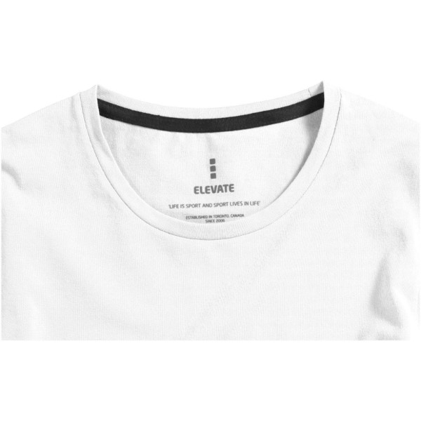 Ponoka langærmet økologisk t-shirt til kvinder - Hvid / L