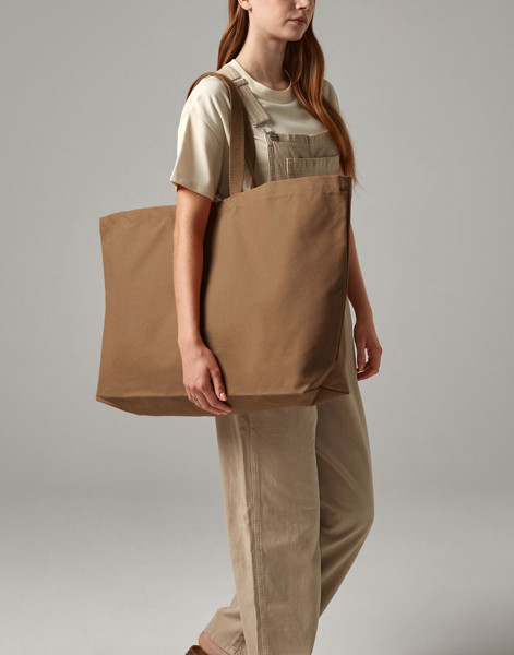 Oversized Canvas Tote Bag - Graphite Grey / ONE SIZE