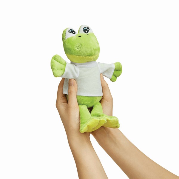 Frieda plush frog, polyester, 400 mm height