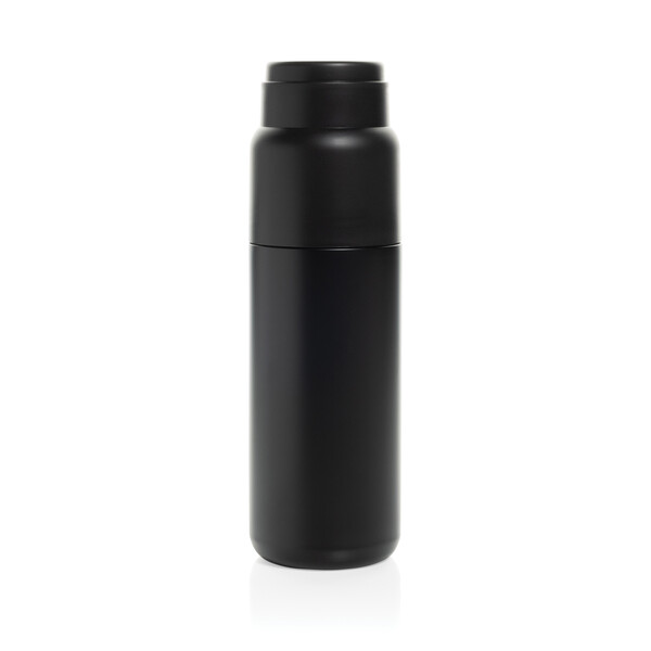 Thermocup RCS recycled vacuum flask with cup 500ml - Black