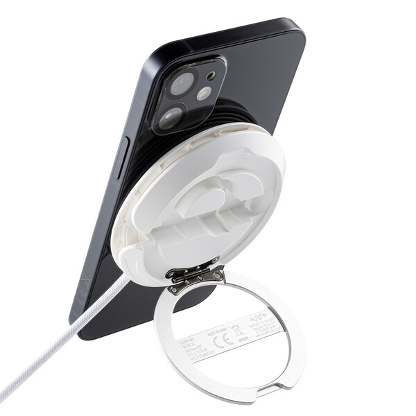 2 in 1 Chargeur sans fil magnétique CONVERTICS CHARGE - blanc