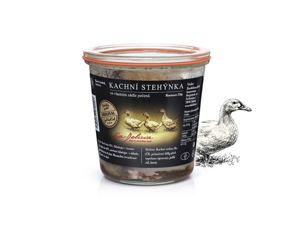 Kačacie stehienka pečené vo vlastnej masti 2ks, 450g