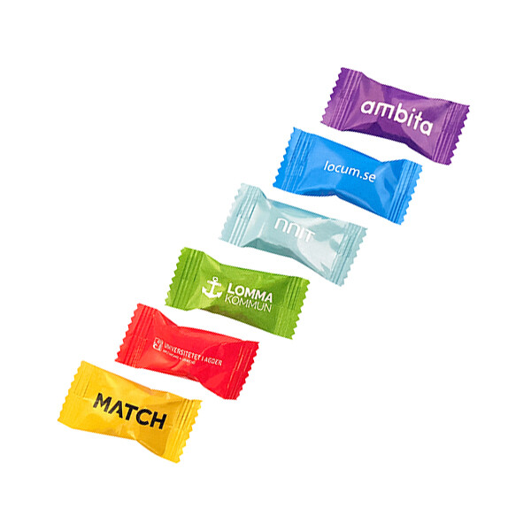 Flowpakket Mentos inkl. logotryk i 1-4 farver