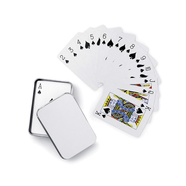 Amigo playing cards, 54 cards, tin box