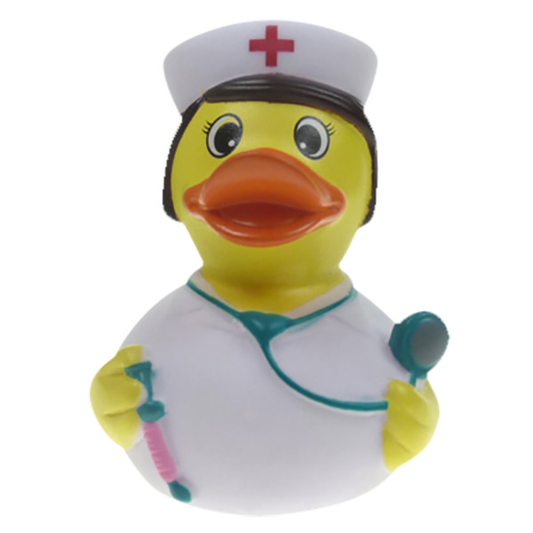 Pato de goma enfermera vacuna