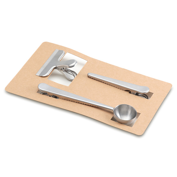 Kaffi measuring spoon and clips set