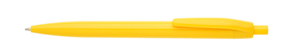 Lore plastic ballpoint pen, blue ink, 138 mm - Yellow