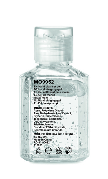 Hand cleanser gel  30ml Gel 30