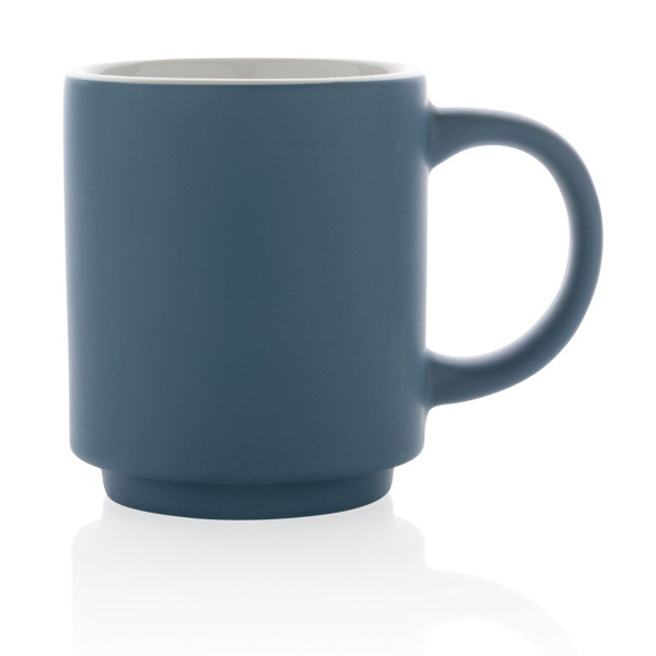 Ceramic stackable mug 180ml - Blue