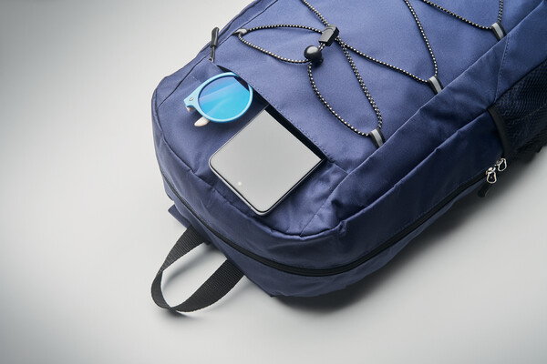 Zaino in poliestere 600D RPET Hige - Blu