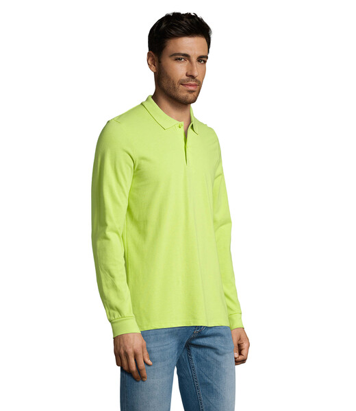 PERFECT MEN LSL POLO 180g Perfect Lsl Men - Apple GreenS