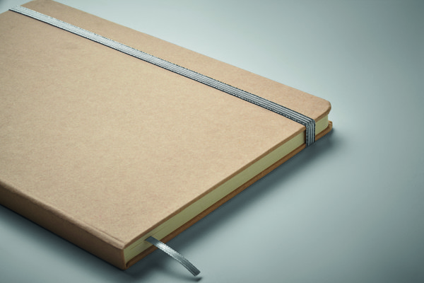 DIN A5 Notizbuch für Gravur Route - Silber