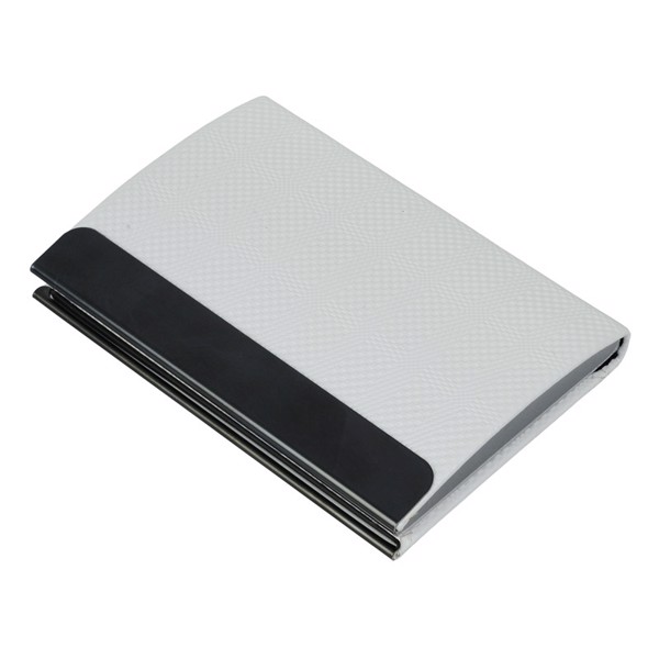 Emboss business card holder - White