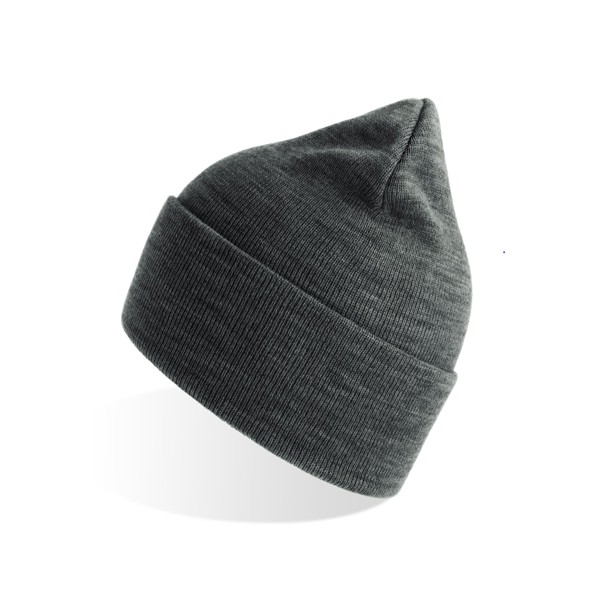 Gorro Pure, 60% Poliéster Reciclado/ 40% Acrílico - Cinza Mesclado Escuro