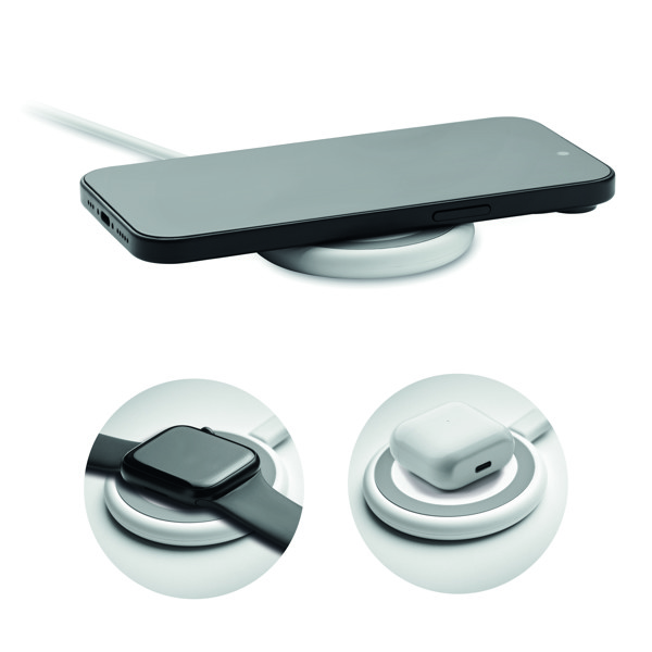 3in1 kabelloses Ladegerät 15W Werlies - Weiß