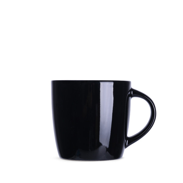 Handy porcelain mug, 85 mm diameter - Black
