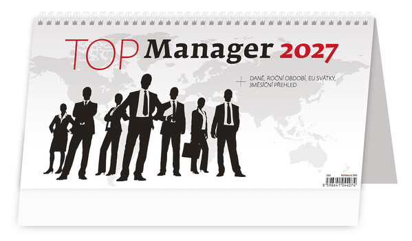 Plánovací stolní kalendář Top Manager 32 × 16 cm