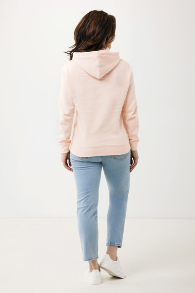 Lehká mikina s kapucí Iqoniq Rila z recykl. bavlny - Cloud Pink / XXL