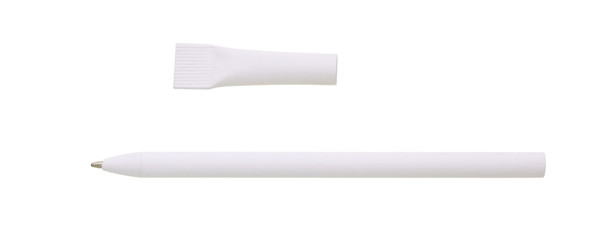 Perti Plastic Ballpoint Pen - White