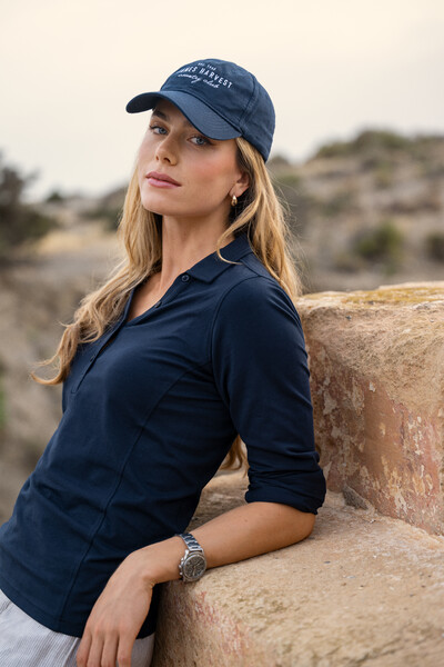 Harvest Am Supreme Polo L/S Woman White XS
