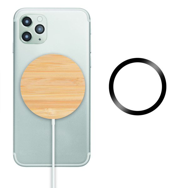 Rundo Mag bamboo wireless charger, 10W