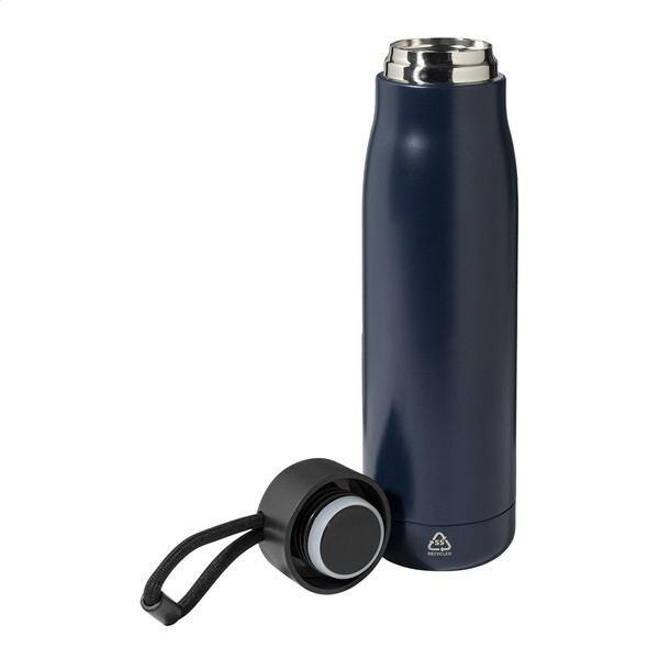 Bouteille isotherme en RSS Rekalu - Bleu Foncé