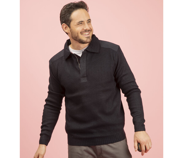 Pull col polo - NAVY / XL