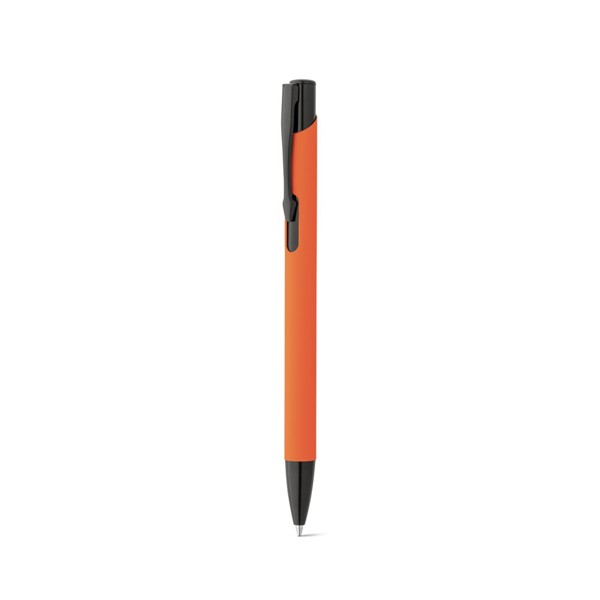 POPPINS. Soft touch aluminium ball pen - Orange