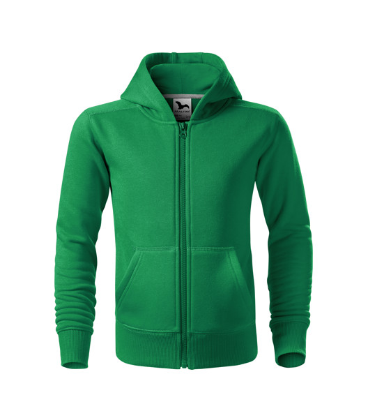 Mikina Dětská Malfini® Trendy Zipper - Středně Zelená / 122 cm/6 let