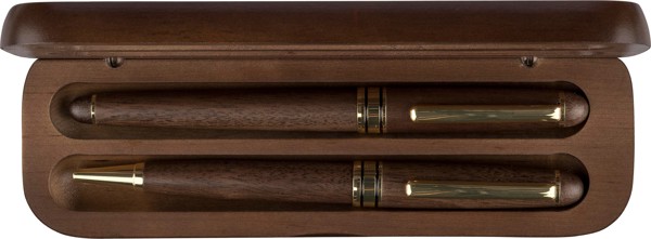 Walnut wooden pen set Adelina