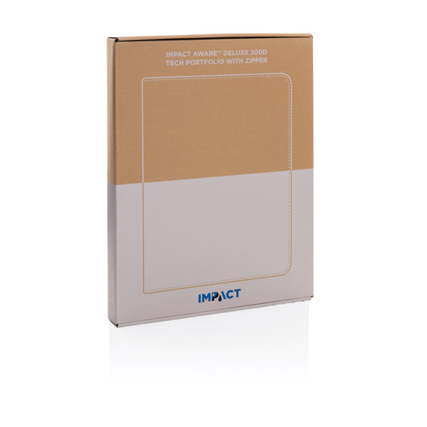Impact Aware tech portfolio A4, 300D recycled rPET - Navy