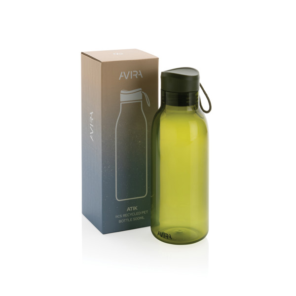 Bottiglia Avira Atik in PET riciclato RCS 500 ML - Verde