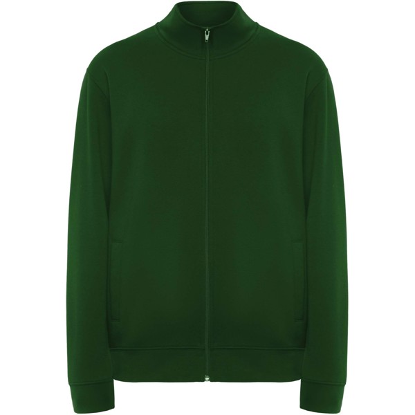 Maglione unisex con cerniera intera Ulan - Verde bottiglia / M