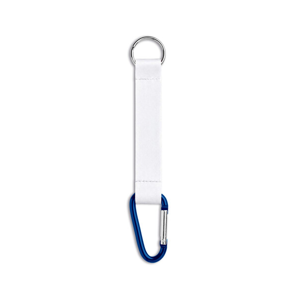 Carabiner with sublimated strap - Blue / 20mm width