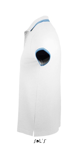 Sol's Pasadena Men - Polo Shirt - White / Aqua / S