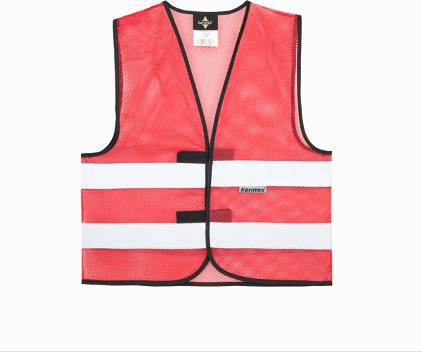 Καλοκαιρινό γιλέκο ασφαλείας Mesh Korntex | KXQ - Θεσσαλονίκη - Red / S / M