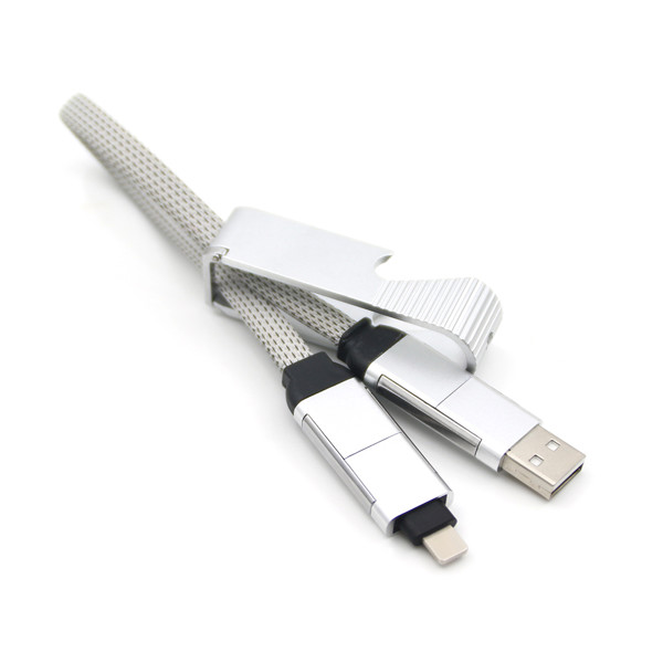 Data USB cable 4 in 1 UC052 - SILVER
