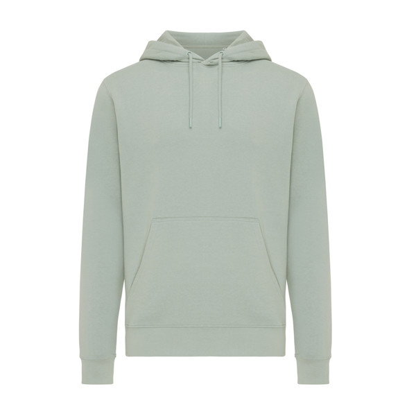 Lehká mikina s kapucí Iqoniq Rila z recykl. bavlny - Iceberg Green / XL