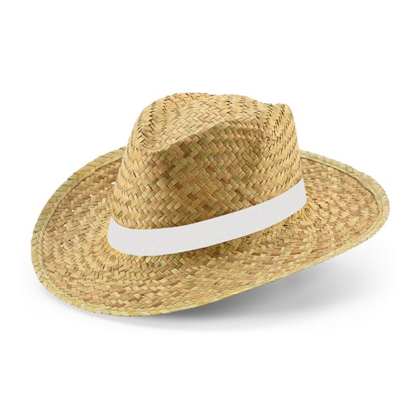 JEAN RIB. Chapeau de paille naturel