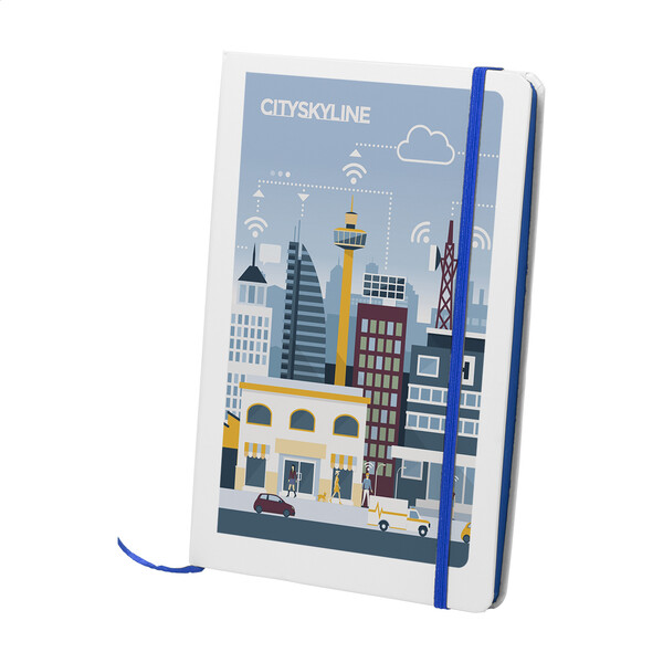 Carnet de notes Pendula A5 - Bleu / Blanc