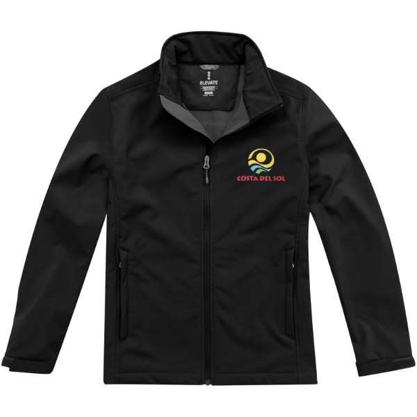 Maxson softshell jakke - Ensfarvet sort / 2XL