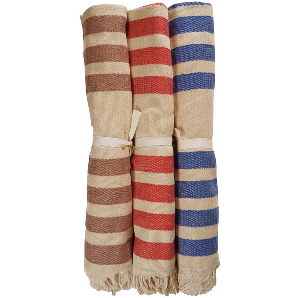 Telo fouta in tessuto da 270 g/m² Citizen Green Azov - Marrone