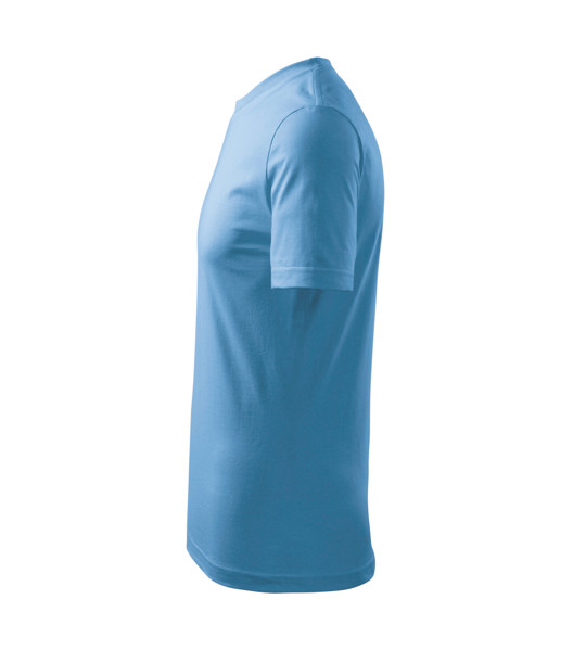 Tričko Dětské Malfini® Basic - Azurově Modrá / 134 cm/8 let