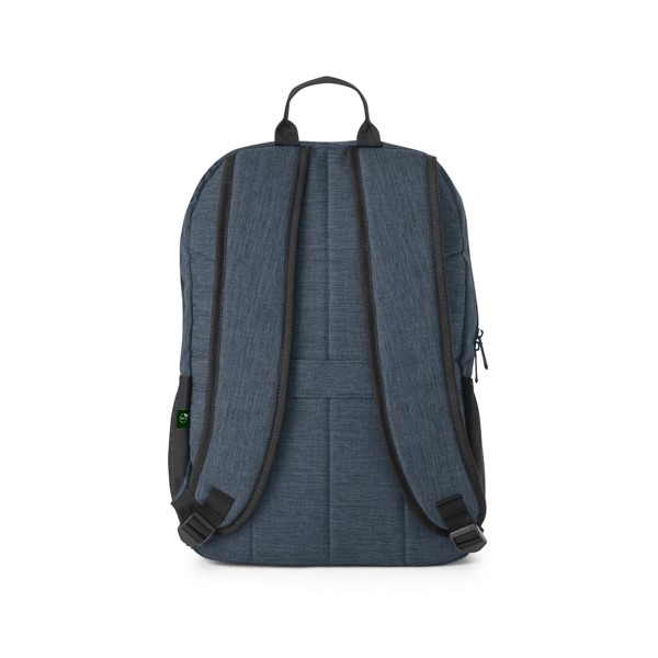 BUSINESS. Mochila para computador portátil em 300D 100% rPET - Azul