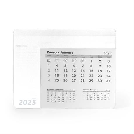 Serbal Calendar Mouse Pad - White