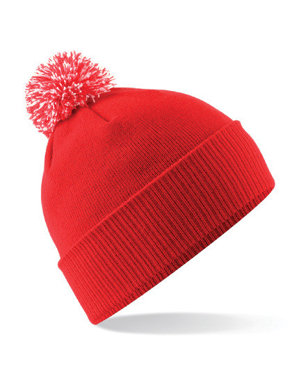 Junior Snowstar® Beanie - Bright Red / Off White / One Size