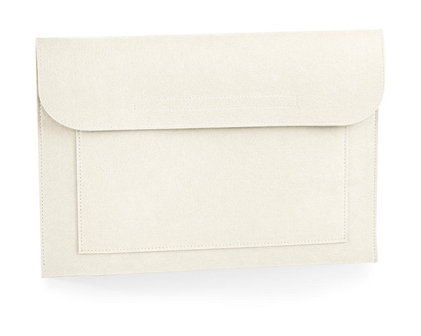 Felt Laptop / Document Slip - Soft White / ONE SIZE
