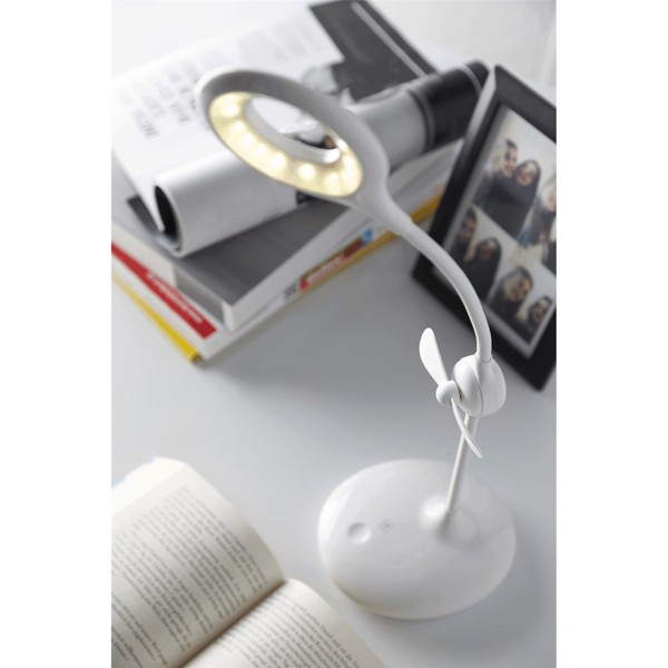 Battery Lamp With Fan Fresh Light