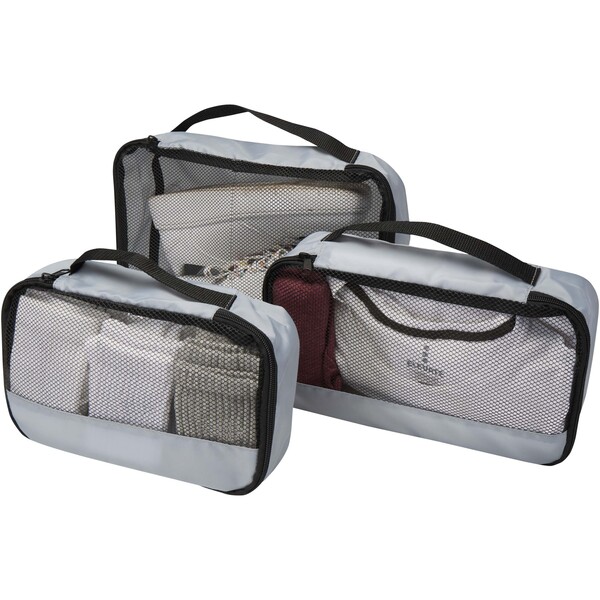 Jet GRS recycled packing cubes - set of 3 - Grey